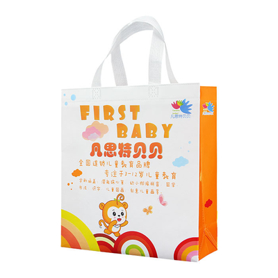Sacs à provisions non tissés biodégradables Spunbond du cadeau 60gsm