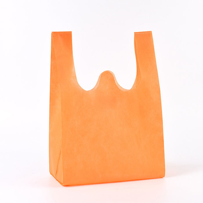 le sac non tissé de gilet de polypropylène de la Vierge 50Gsm a stratifié Tote Bags non tissé fait sur commande