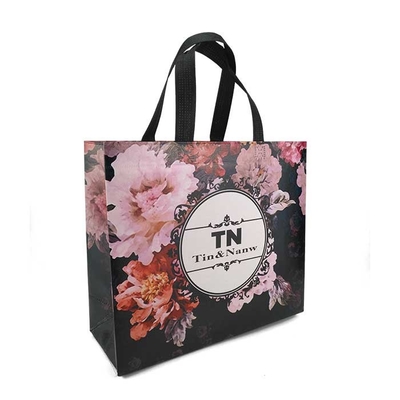 Sac non tissé en nylon de poignée de boucle d'épicerie de poignée de cordon respirable