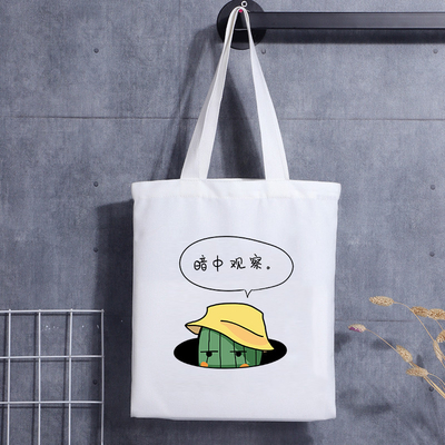 Logo fait sur commande réutilisable imprimant le sac fourre-tout de toile de coton Sac fait sur commande réutilisable de toile