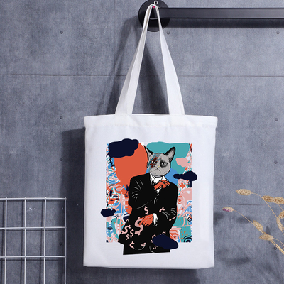Sac de poche de promotion de cadeau de toile de petite poignée avec le logo imprimé par coutume