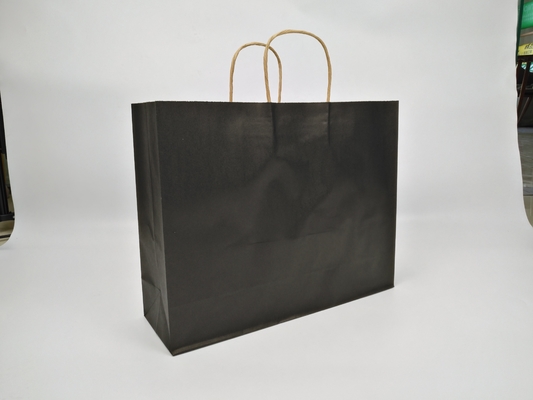 Sac-cadeau en papier biodégradable adapté aux besoins du client avec des achats de thé de papier d'emballage de cadeau de poignées