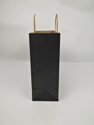 Sac-cadeau en papier biodégradable adapté aux besoins du client avec des achats de thé de papier d'emballage de cadeau de poignées