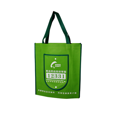 Tote Shopping Reusable Biodegradable Bag pliable avec la poignée imperméabilisent