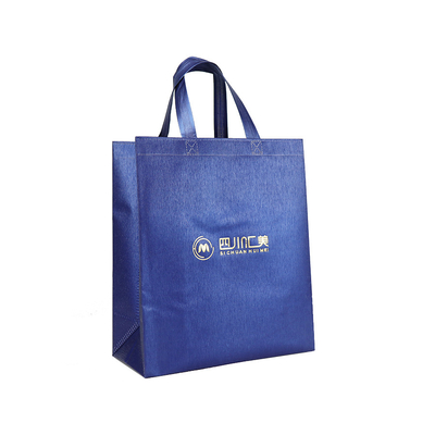 Le polypropylène non-tissé le cadeau que biodégradable de sac d'emballage met en sac la coutume en gros d'étincelle a imprimé le sac à provisions non tissé réutilisable