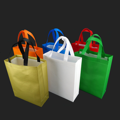 Le sac non tissé de cadeau d'affaires de stockage a découpé des sacs avec des matrices d'emballage que la coutume de polypropylène a stratifié les sacs de achat de tissu de polypropylène
