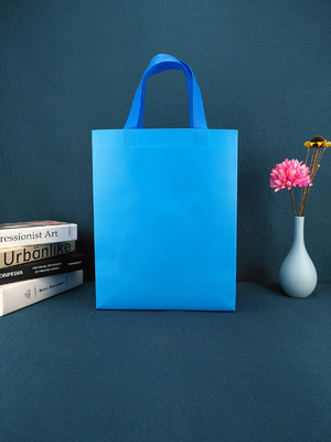 Sac bleu réutilisé Tote Bag Custom Reusable non tissé de cadeau de chaussure d'habillement