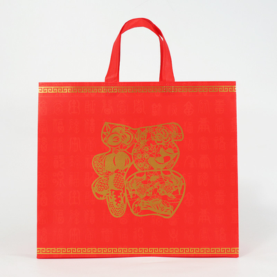 Polypropylène découpé avec des matrices imprimé Tote Shopping Bags Recycled Reusable non tissé de sac