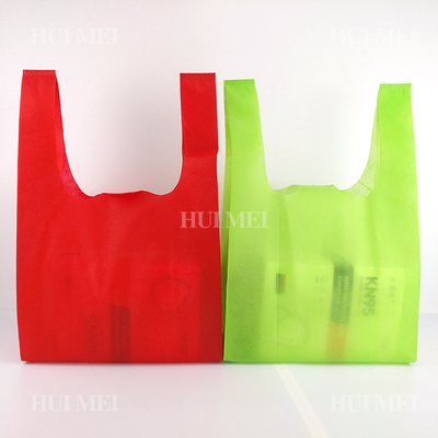 le sac non tissé biodégradable du T-shirt 25gsm rétrécissent résistant