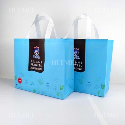Noir non tissé respirable de Tote Bags Tearproof Blue And de polypropylène de pp