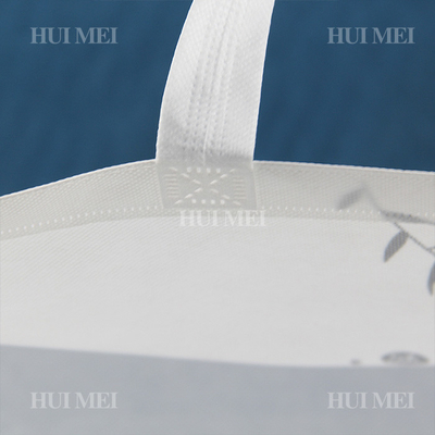 Non tissé promotionnel imprimé imperméable pp sac à provisions biodégradable
