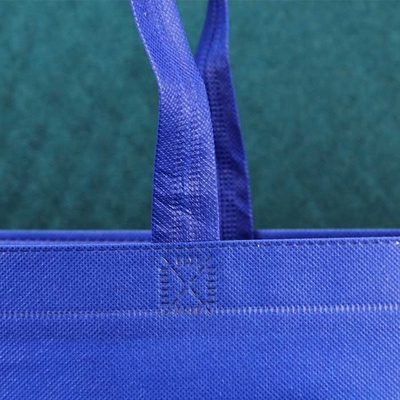La chaleur transfert non tissé polypropylène sac à provisions l'anti traction bleue