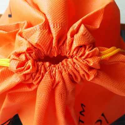 Sac de cordon imprimé par épicerie 110Gsm respirable avec sentiment doux