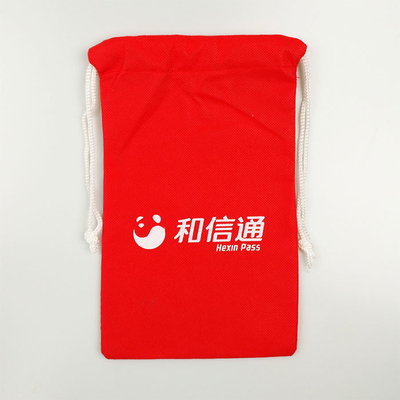 Chaleur le sac de cordon de polypropylène du transfert 20*41cm 60Gsm rouge