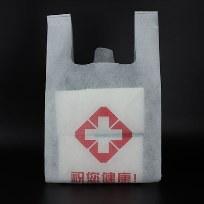 Sac non tissé écologique de T-shirt pour le rétrécissement de achat résistant