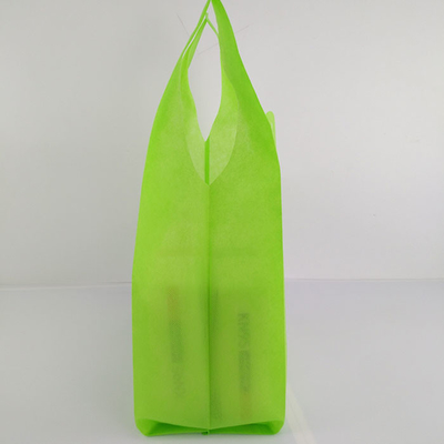 Traction de vert de sac de T-shirt tissée par Tote Handle Heat Transfer Non anti