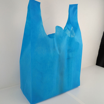Le sac non tissé biodégradable réutilisable de T-shirt du sac à provisions 70gsm rétrécissent résistant