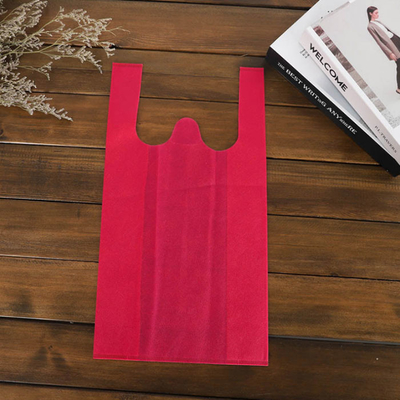 la coutume non tissée de supermarché de sac de T-shirt de 50gsm Eco a imprimé Tote Bags non tissé