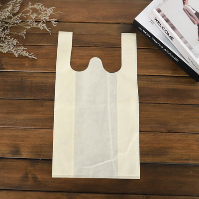 la coutume non tissée de supermarché de sac de T-shirt de 50gsm Eco a imprimé Tote Bags non tissé