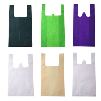 Larme non tissée respirable 60gsm résistant de sac de T-shirt de polypropylène
