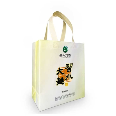 Poignée non tissée de sac de pp 85Gsm Eco avec l'impression de transfert de chaleur