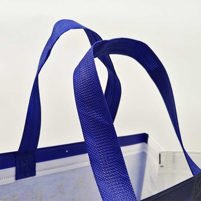 Sacs à provisions non tissés promotionnels non tissés de polypropylène de vert de sac d'épicerie de pp
