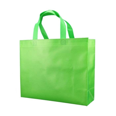 Non tissé promotionnel écologique sac à provisions le sac non tissé de chaussure du vert 50gsm