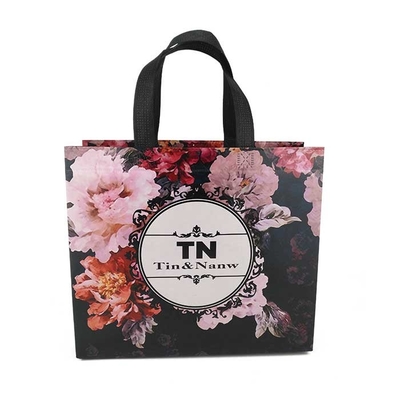 Sac non tissé en nylon de poignée de boucle d'épicerie de poignée de cordon respirable
