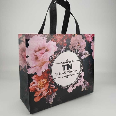 Sac non tissé en nylon de poignée de boucle d'épicerie de poignée de cordon respirable
