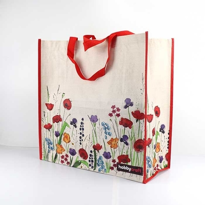 165Gsm de couture écologique sac à provisions Tote Bags non tissé imprimé par coutume polychrome
