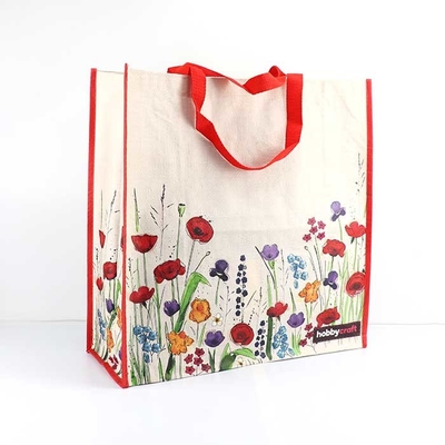 165Gsm de couture écologique sac à provisions Tote Bags non tissé imprimé par coutume polychrome