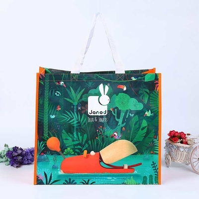 Les sacs tissés par polypropylène tissés stratifiés du sac à provisions 120Gsm déchirent résistant