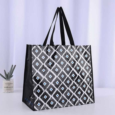 Réutilisable tissé polypropylène sac à provisions la preuve antibactérienne du rétrécissement 120Gsm