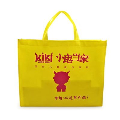 Sacs biodégradables non tissés 88gsm du supermarché pp écologiques