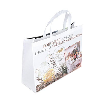 Anti pp bactériens ont stratifié le sac non tissé de poignée anti-rétrécissement ont adapté le sac aux besoins du client non tissé