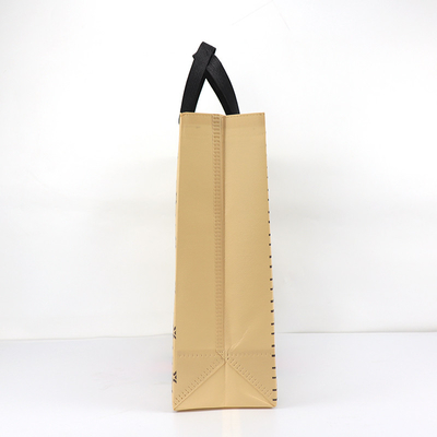 Voyagent non les sacs à provisions réutilisables de cadeau de textile tissé avec des poignées
