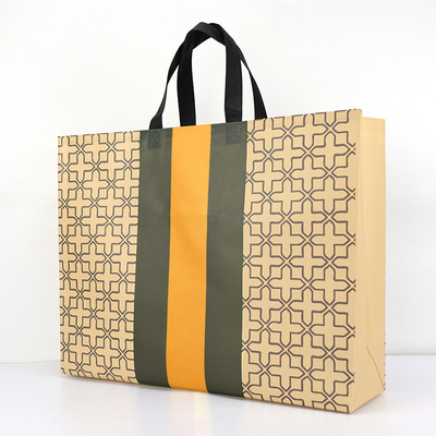 Voyagent non les sacs à provisions réutilisables de cadeau de textile tissé avec des poignées
