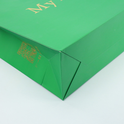 Poignée faite sur commande de Logo Paper Bag With Rope de cadeau de luxe