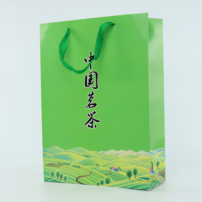 Protection de l'environnement de boîte-cadeau d'emballage de thé de haute catégorie de papier de sac à main