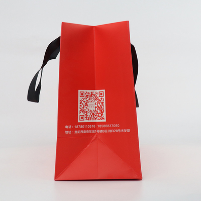 Emballage fait sur commande de achat de Logo Paper Bags Wine Clothing de sac de cadeau