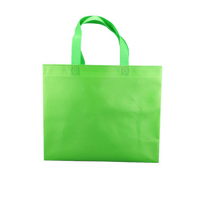 Les achats d'emballage réutilisent non tissé portent les sacs réutilisables non-tissés d'épicerie de logo fait sur commande biodégradable vert de sacs de sac