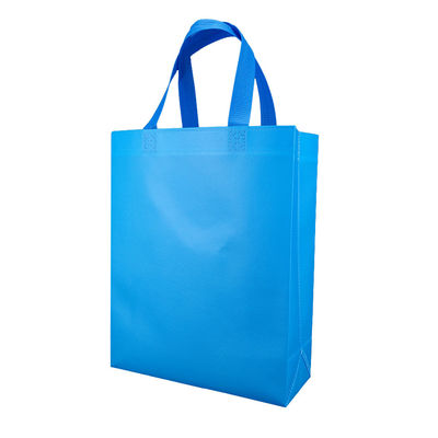 Sac bleu réutilisé Tote Bag Custom Reusable non tissé de cadeau de chaussure d'habillement